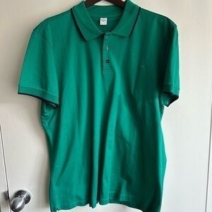 Berluti Green Piped Silk Blend Polo